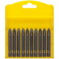 Биты сталь S2, Профи, односторонние 50 мм PH2, 10 шт. (56707)