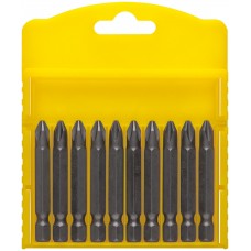 Биты сталь S2, Профи, односторонние 50 мм PH2, 10 шт. (56707)