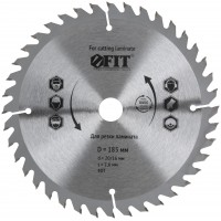 Диск пильный для циркулярных пил по ламинату 185 х 30/25,4 х 40T (37776)