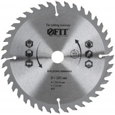 Диск пильный для циркулярных пил по ламинату 185 х 30/25,4 х 40T (37776)