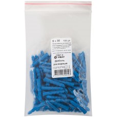 Дюбель распорный с шипами тип К синий 5 х 30 100 шт.(фасовка) (23841-0)