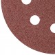 Круги шлифовальные с отверстиями (липучка), алюминий-оксидные, 125 мм, 5 шт. Р 36 (39781)
