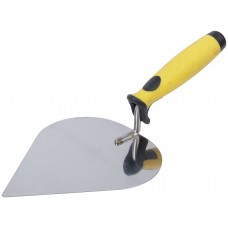 Мастерок нержавеющий, мягкая ручка, Профи, штукатура 190 мм (05075)