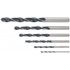 Набор сверл по металлу HSS черненых, 6 шт. (2-3-4-5-6-8 мм) (33853)