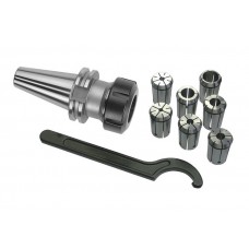 Патрон цанговый КМ5 с набором цанг ER40 из 6шт(3-26мм)