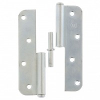 Петля накладная ПН1-130 правая, цинк, 4 шт, (Металлист) (91556)