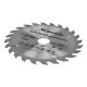 Пильный диск по дереву, 130 х 20 мм, 24 зуба, кольцо 16/20 Matrix Professional (73202)