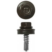 Саморез кровельный 25 х 5.5 мм, RAL 8028 земляно-коричневый, 1800 шт СКМ 8028 ЗУБР 4-300310-55-025-8028