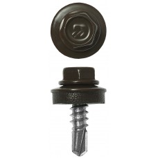 Саморез кровельный 25 х 5.5 мм, RAL 8028 земляно-коричневый, 1800 шт СКМ 8028 ЗУБР 4-300310-55-025-8028