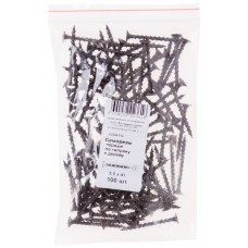 Саморезы черные по гипроку к дереву 3,5 х 41 100 шт Фасовка (22041-0)