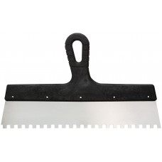 Шпатель зубчатый, 8х8 мм, нержавеющая сталь, пластиковая ручка, 350 мм (30-2357)