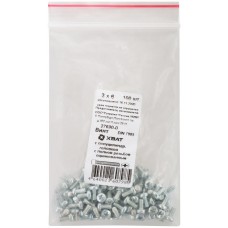 Винт с полуцилиндрич. головкой с полной резьбой оцинков. DIN 7985 3х6 100 шт Фасовка (27690-0)