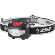 Фонарь налобный светодиодный МХ-250, 3 AAA, 80 Лм, 4 режима ЗУБР 56436