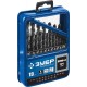 Набор сверл по металлу в мет. боксе 1-10 мм 19 шт сталь Р6М5 класс А ЗУБР ПРОФ-А Профессионал 29625-H19