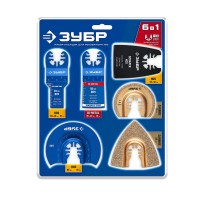 Набор полотен для реноватора универсальный, 6 шт: по дереву, металлу, пластику, UniLock ЗУБР 15560-H6