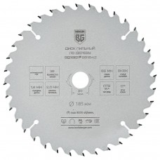 Диск пильный по дереву и ДСП, оптимальный рез (185x20/16x36z, 2.6/1.8 мм, ATB 15°, атака 17°) BERGER BG1642
