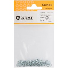 Гайка оцинкованная М3 ( фасовка 50 шт ) DIN 934 (28403-2)