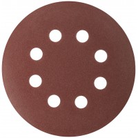 Круги шлифовальные с отверстиями (липучка), алюминий-оксидные, 125 мм, 5 шт. Р 150 (39837М)