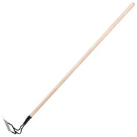 Мотыга, нержавеющая сталь, 200 х 50 х 1300 мм, деревянный черенок, Сибртех (62329)