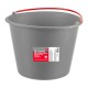 Ведро строительное пластмассовое 12 л, ударопрочное, обрезиненная ручка Matrix (81462)