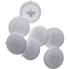 Заглушка декоративная под шуруп шлиц №2 цвет белый, 40 шт ЗУБР 4-308156-3