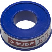 ФУМ лента 0.1 мм?12 мм?15 м 0.25 г/см? ЗУБР 12373-12-025