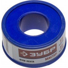 ФУМ лента 0.1 мм?19 мм?15 м 0.40 г/см? ЗУБР 12373-19-040