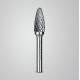 Борфреза твердосплавная 12?25 мм тип F парабола с закругленным углом радиус 3.0 мм хв-к 6 мм Профессионал ЗУБР 28805-12-25