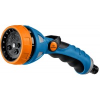 Поливочный пистолет XM-7, 7 режимов, металлический с TPR, PROLine GRINDA 429150