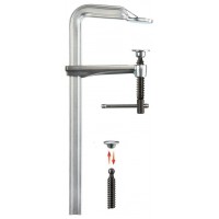 GZ16K Струбцина цельнометаллическая 160/80, 6 кН, Т-ручка (BE-GZ16K)