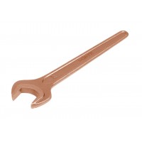 Ключ гаечный рожковый односторонний 30 мм длинная ручка омеднение HORTZ