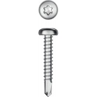 Саморез нержавеющий 32?3.9 мм DS-P А2 сверло полукруглая головка ТХ15 380 шт KRAFTOOL 300931-39-032