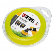 Леска для триммера, звезда 2 мм х 15 м, блистер Flex cord Denzel (96111)