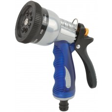 Пистолет для полива, 8 режимов, синий Профи 170 мм (77306)