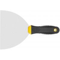 Шпатель, нерж.сталь, черно-желтая прорезин.ручка 6