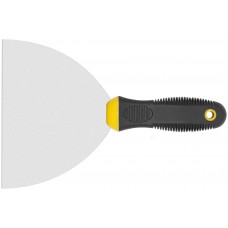 Шпатель, нерж.сталь, черно-желтая прорезин.ручка 6 (150 мм) (06688)