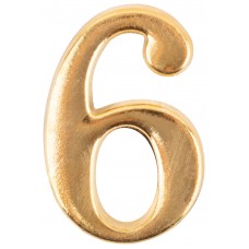 Цифра для обозначения номера квартиры, металлическая Золото 