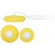 Валик поролоновый желтый угловой, набор 3 шт. (02840)