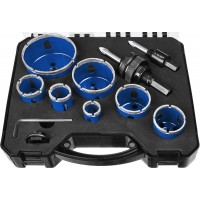 Набор алмазных коронок с оснасткой 7 шт (d 20/25/32/35/40/50/68 мм) ЗУБР Профессионал 29870-H7_z01