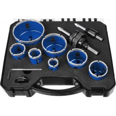 Набор алмазных коронок с оснасткой 7 шт (d 20/25/32/35/40/50/68 мм) ЗУБР Профессионал 29870-H7_z01