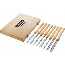 Набор ручных резцов по дереву 8 шт Р6М5 Профессионал ЗУБР УМЕЛЕЦ-8 18374