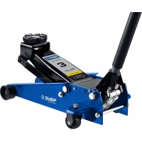 Подкатной домкрат 3 т 130 - 465 мм с быстрым подъемом для СТО X80 ЗУБР 43050-3