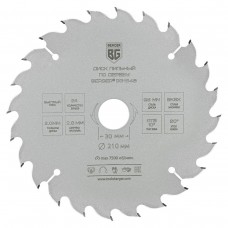 Диск пильный по дереву и ДСП, быстрый рез (210x30/25.4/20/16x24z, 2.8/2.0 мм, ATB 10°, атака 20°) BERGER BG1648