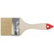 Кисть флейцевая Оптима, натур. cветлая щетина, деревянная ручка 3 (75 мм) (00817)