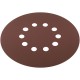 Круги шлифовальные с отверстиями (липучка), алюминий-оксидные, 225 мм, 5 шт. Р 400 (39901)