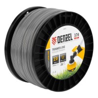 Леска для триммера двухкомпонентная звезда, 2,0мм х 374м, на DIN катушке EXTRA CORD Denzel (96812)