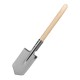 Лопата саперная, нержавеющая сталь, 153х180х585 мм, деревянный черенок, Сибртех (61439)