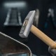 Молоток слесарный, 500 г, квадратный боек, деревянная рукоятка Россия