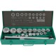 Набор торцевых головок 3/4 6 гр., 19-55 мм, 21 пр., GARWIN PRO, 643565-6