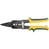 Ножницы по металлу усиленные CrNi Профи, прорезиненные ручки, прямые 260 мм (41574)